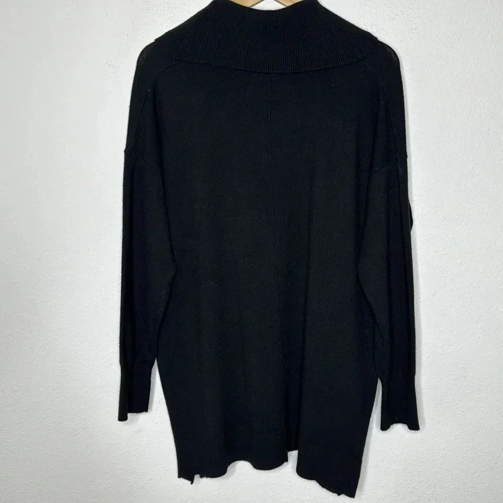 RED black cowl neck black turtleneck size XL - Picture 2 of 4